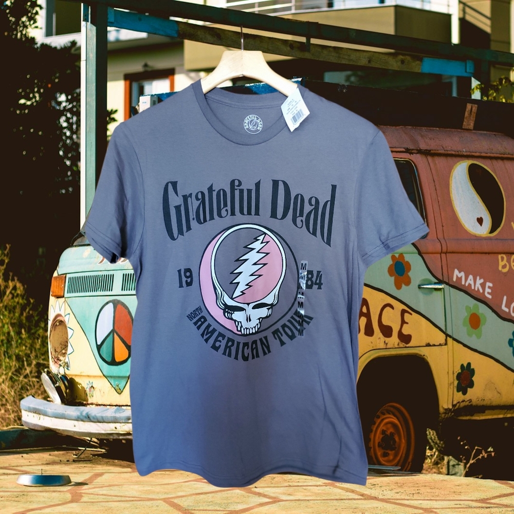 Grateful Dead Charcoal Tee New (med)